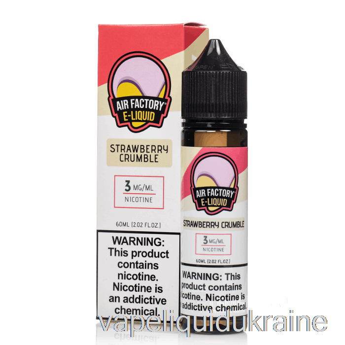 Vape Liquid Ukraine Strawberry Crumble - Air Factory - 60mL 3mg